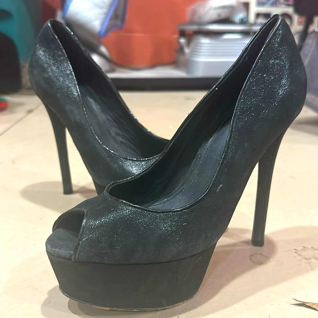 Brian Atwood Heels Platform Sparkle